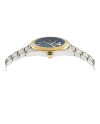 Versace Mens Two Tone 42mm Bracelet Fashion Watch