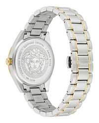 Versace Mens Two Tone 42mm Bracelet Fashion Watch