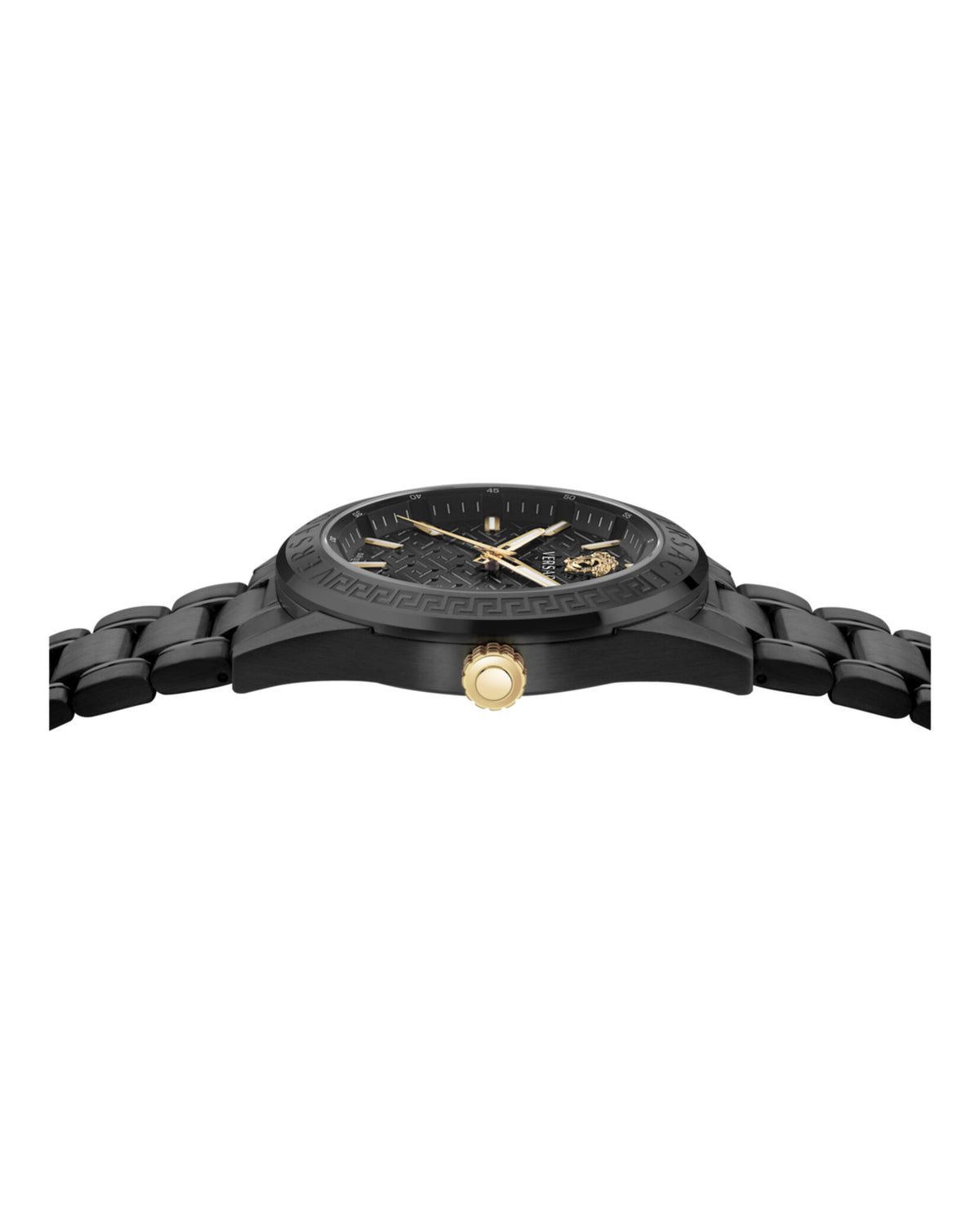 Versace Mens Black 42mm Bracelet Fashion Watch