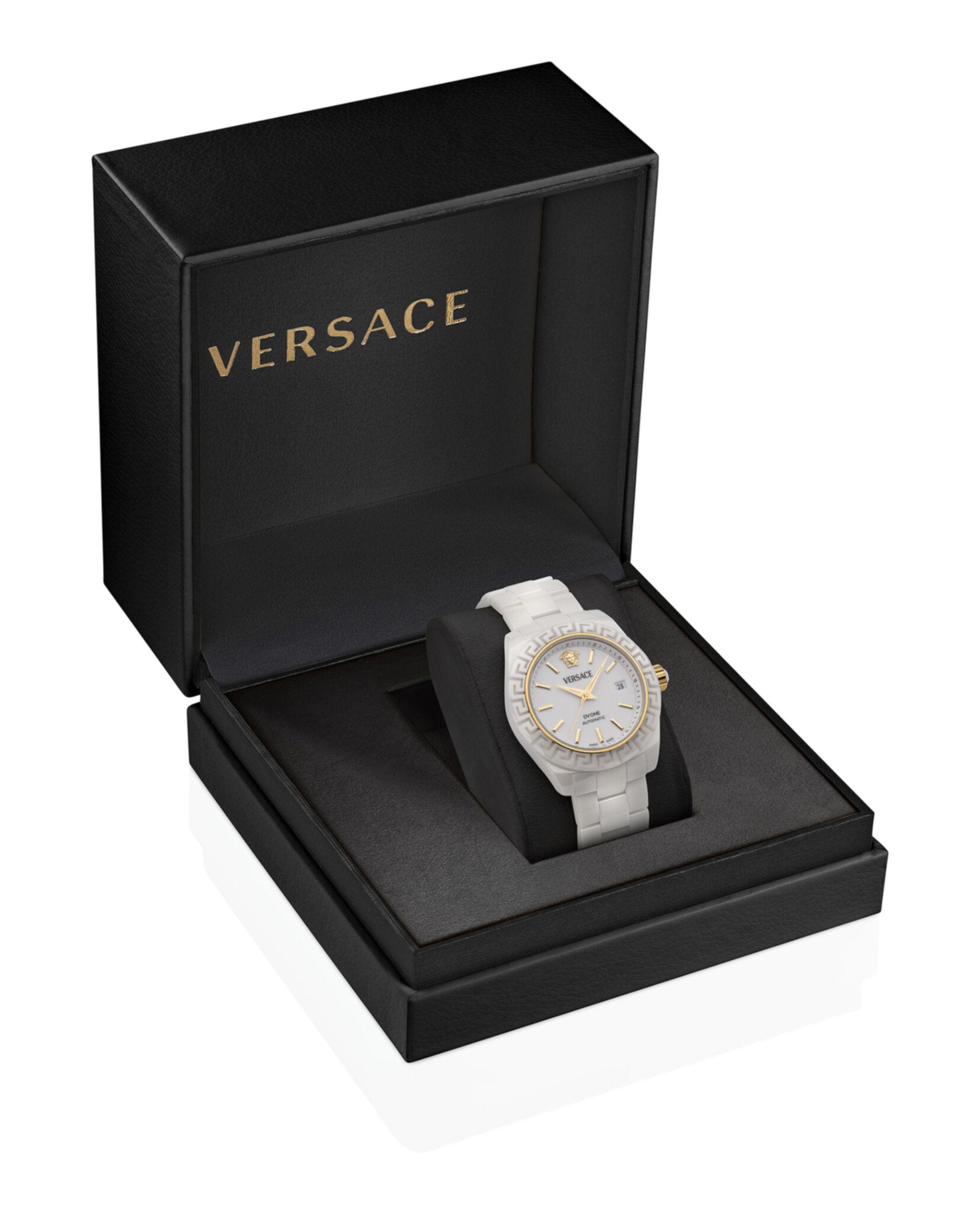 Versace Womens DV One White Ceramic 40mm Bracelet Fashion