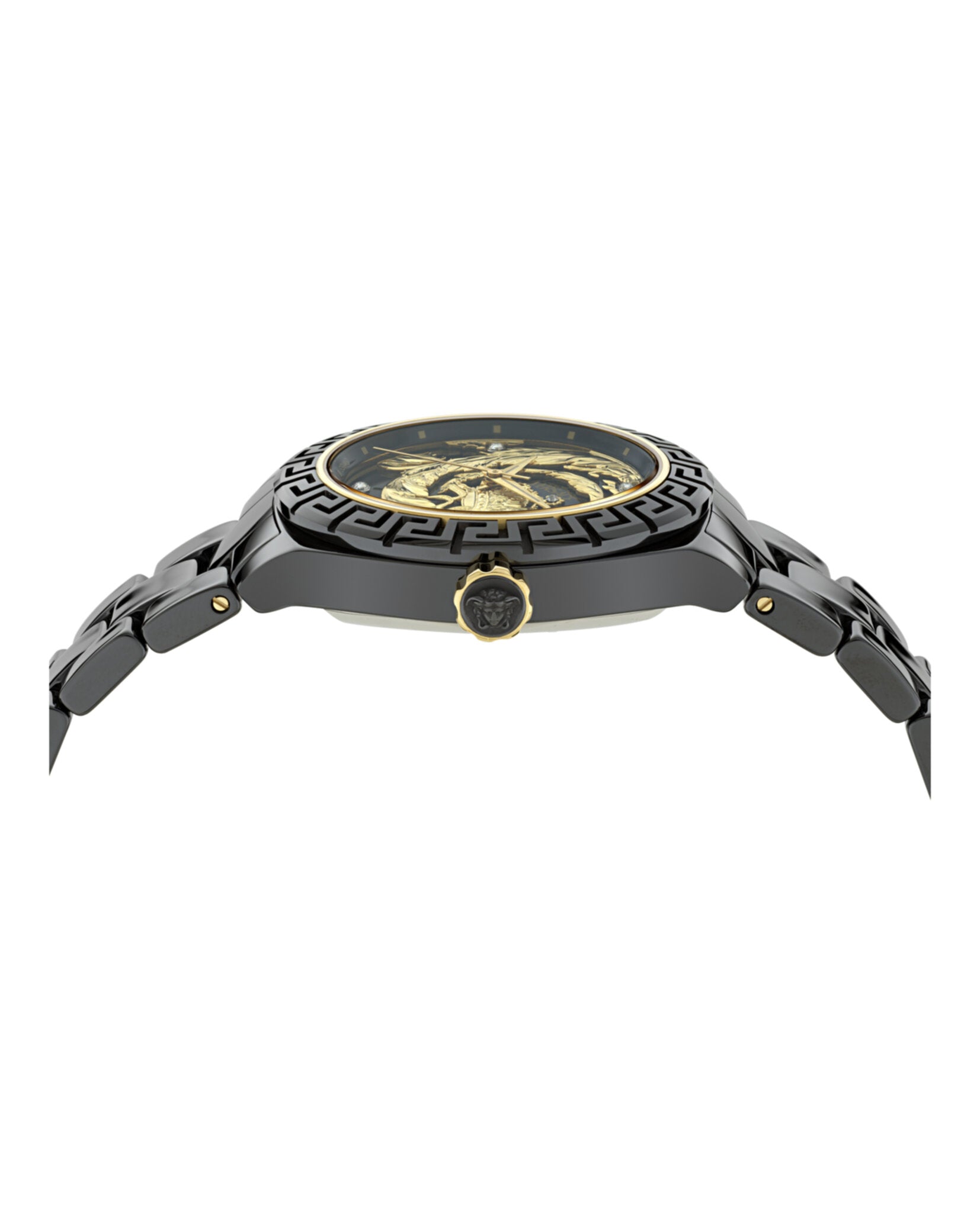 Versace Versace Womens  Black 40mm Bracelet Fashion Watch