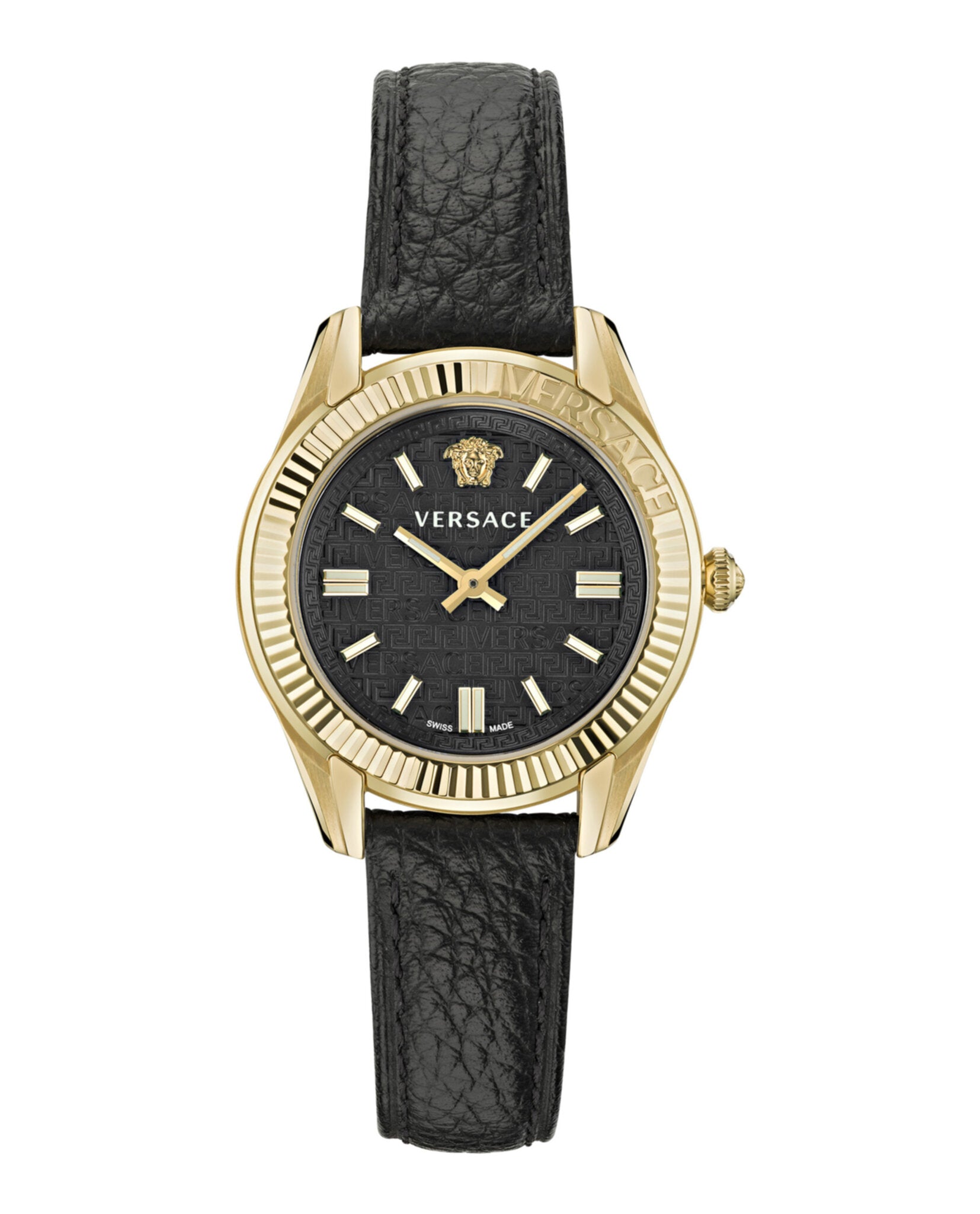 Versace Womens Greca Time 35mm Strap Fashion Watch