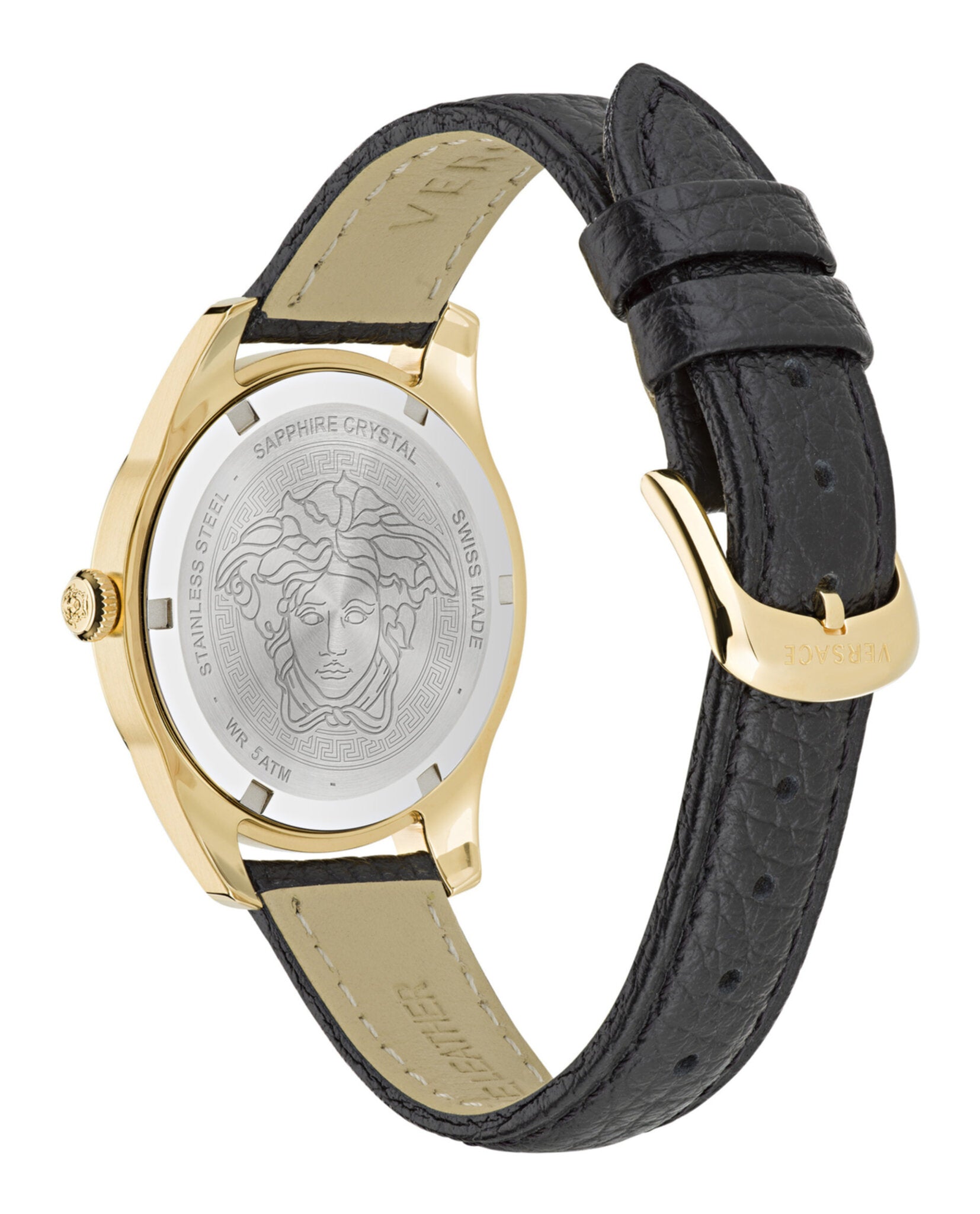 Versace Womens Greca Time 35mm Strap Fashion Watch