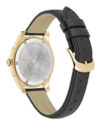 Versace Womens Greca Time 35mm Strap Fashion Watch