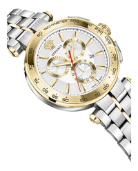 Versace Mens Two Tone 45mm Bracelet Fashion Watch
