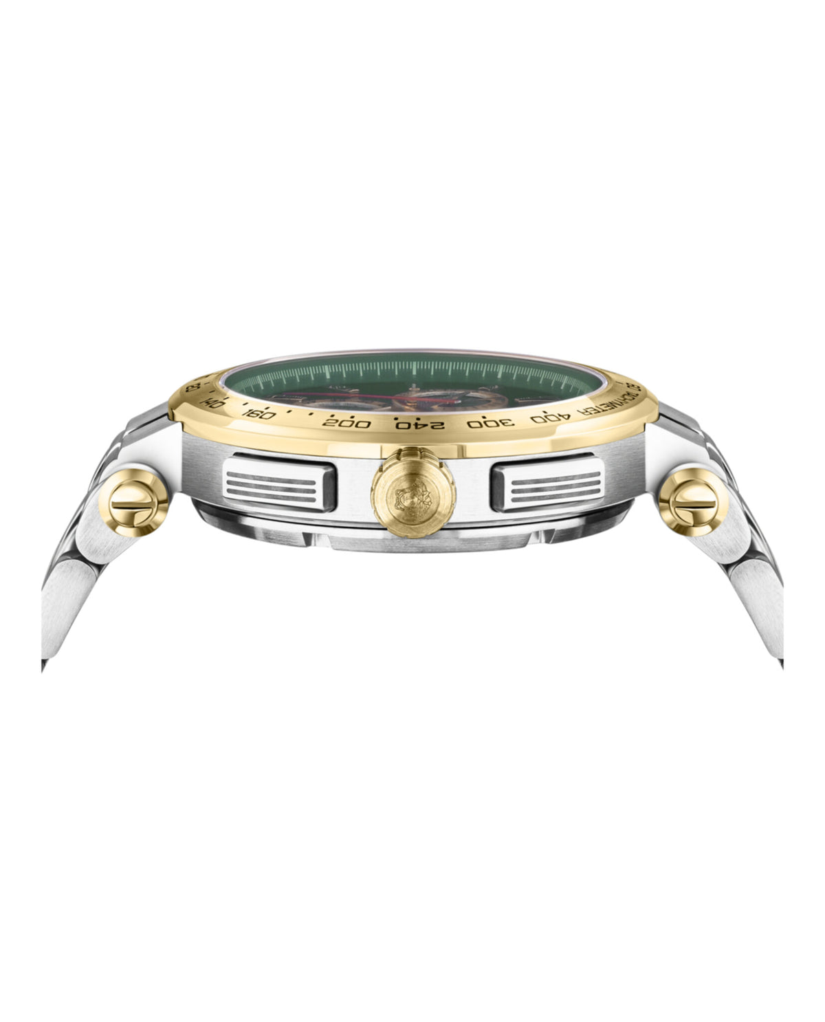 Versace Versace Mens  Two Tone 45mm Bracelet Fashion Watch