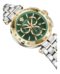 Versace Versace Mens  Two Tone 45mm Bracelet Fashion Watch
