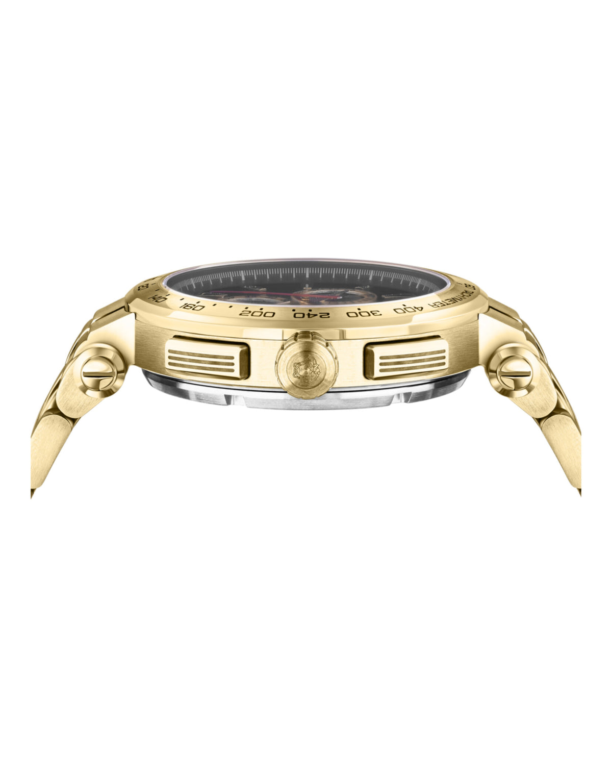 Versace Versace Mens  Gold 45mm Bracelet Fashion Watch