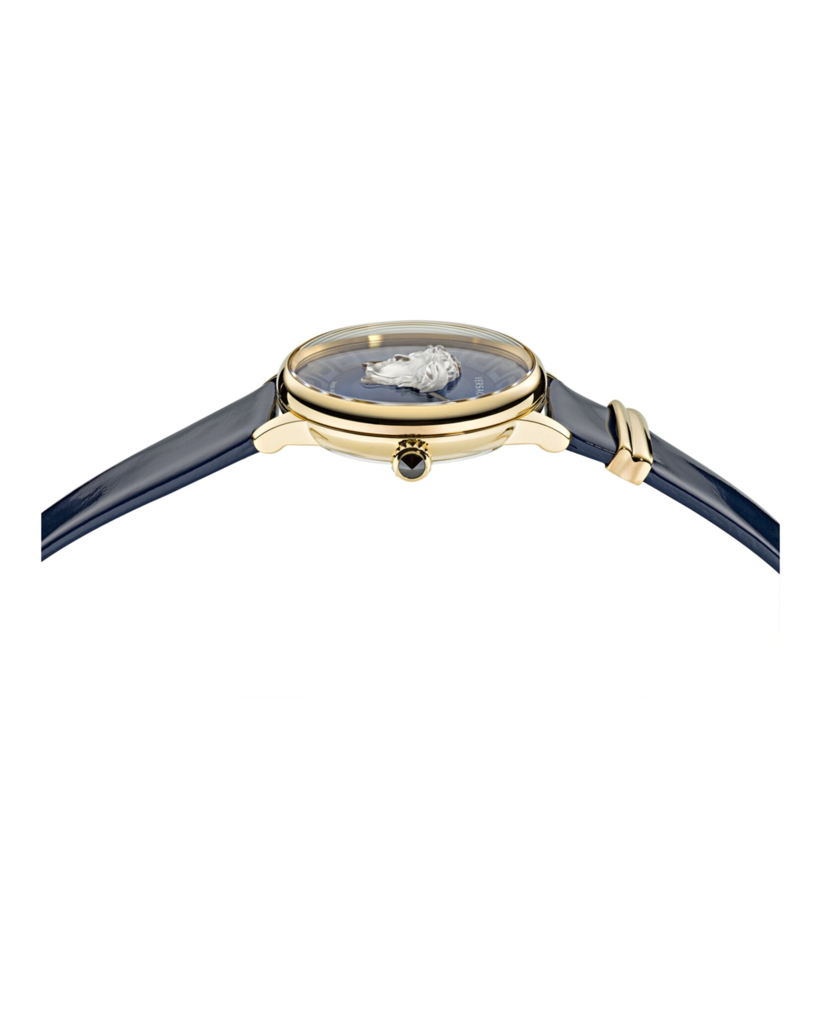 Versace Womens IP Yellow Gold 38mm Strap Fashion Watch
