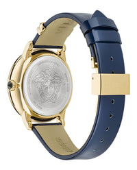 Versace Womens IP Yellow Gold 38mm Strap Fashion Watch