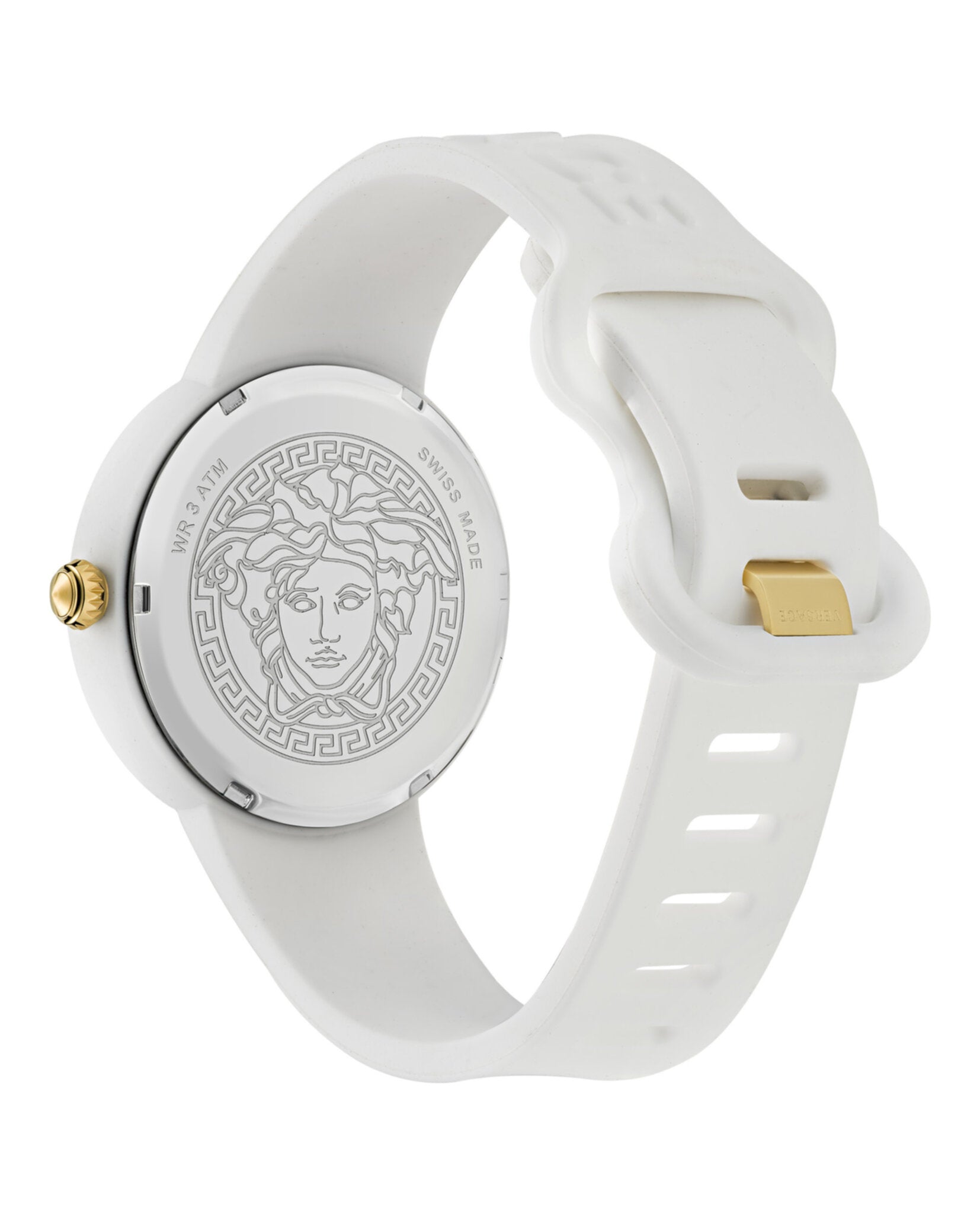 Versace Womens White 39mm Strap Fashion Watch