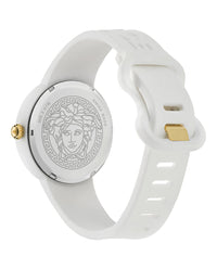 Versace Womens White 39mm Strap Fashion Watch