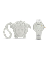 Versace Womens White 39mm Strap Fashion Watch