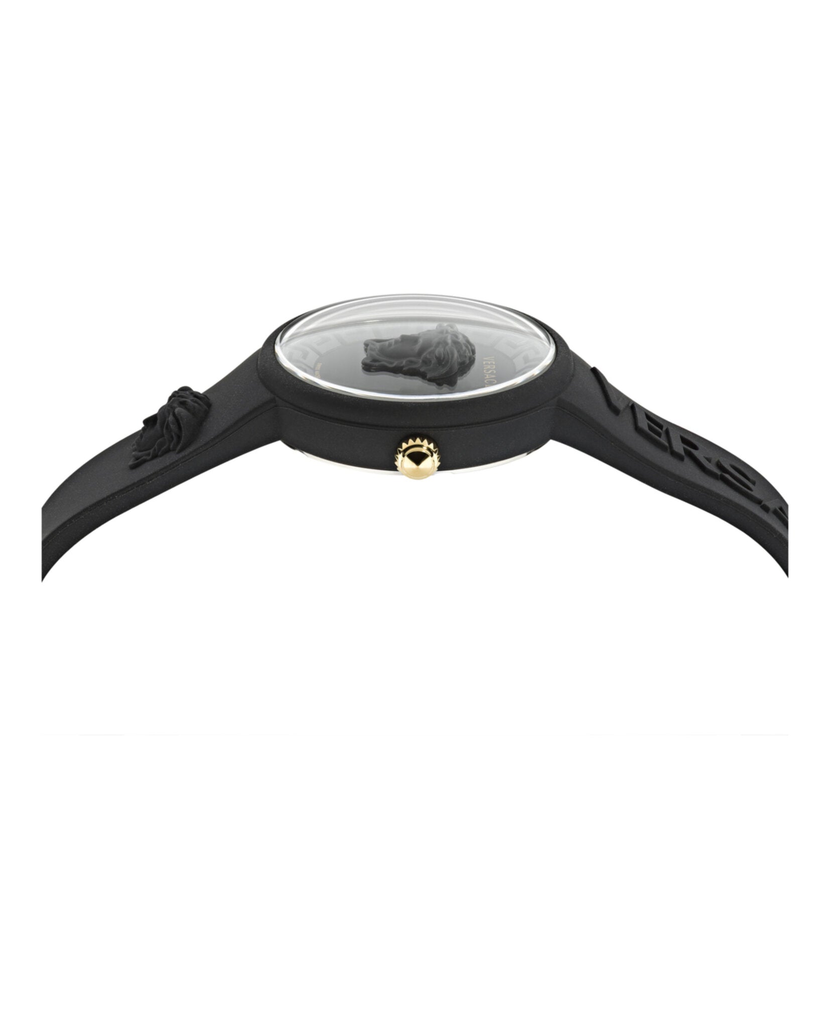 Versace Womens Black 39mm Strap Fashion Watch