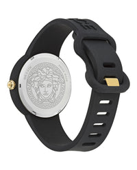 Versace Womens Black 39mm Strap Fashion Watch