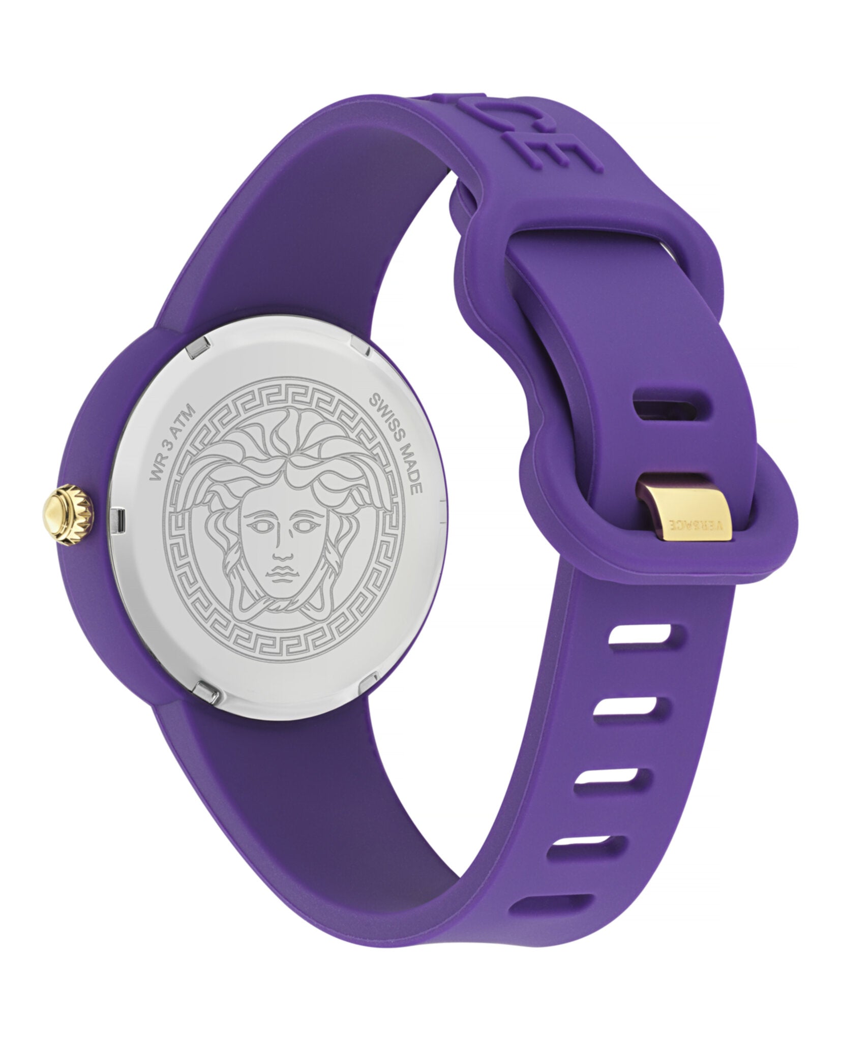 Versace Womens Medusa Pop Purple 39mm Strap Fashion Watch