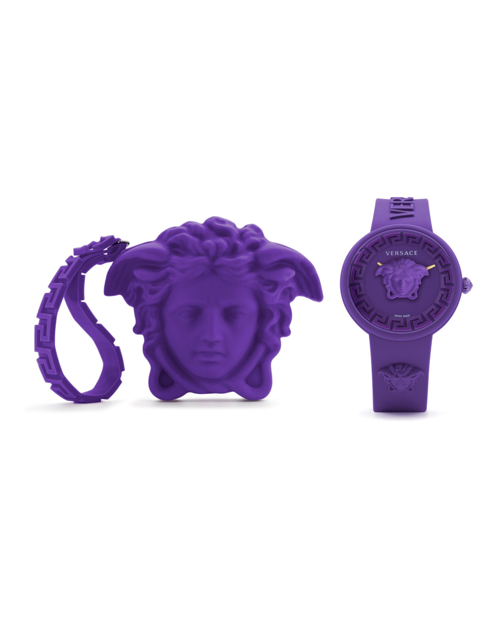 Versace Womens Medusa Pop Purple 39mm Strap Fashion Watch