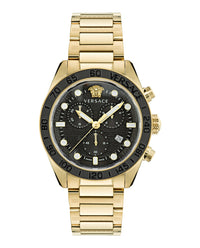 Versace Versace Mens  IP Yellow Gold 43mm Bracelet Fashion Watch