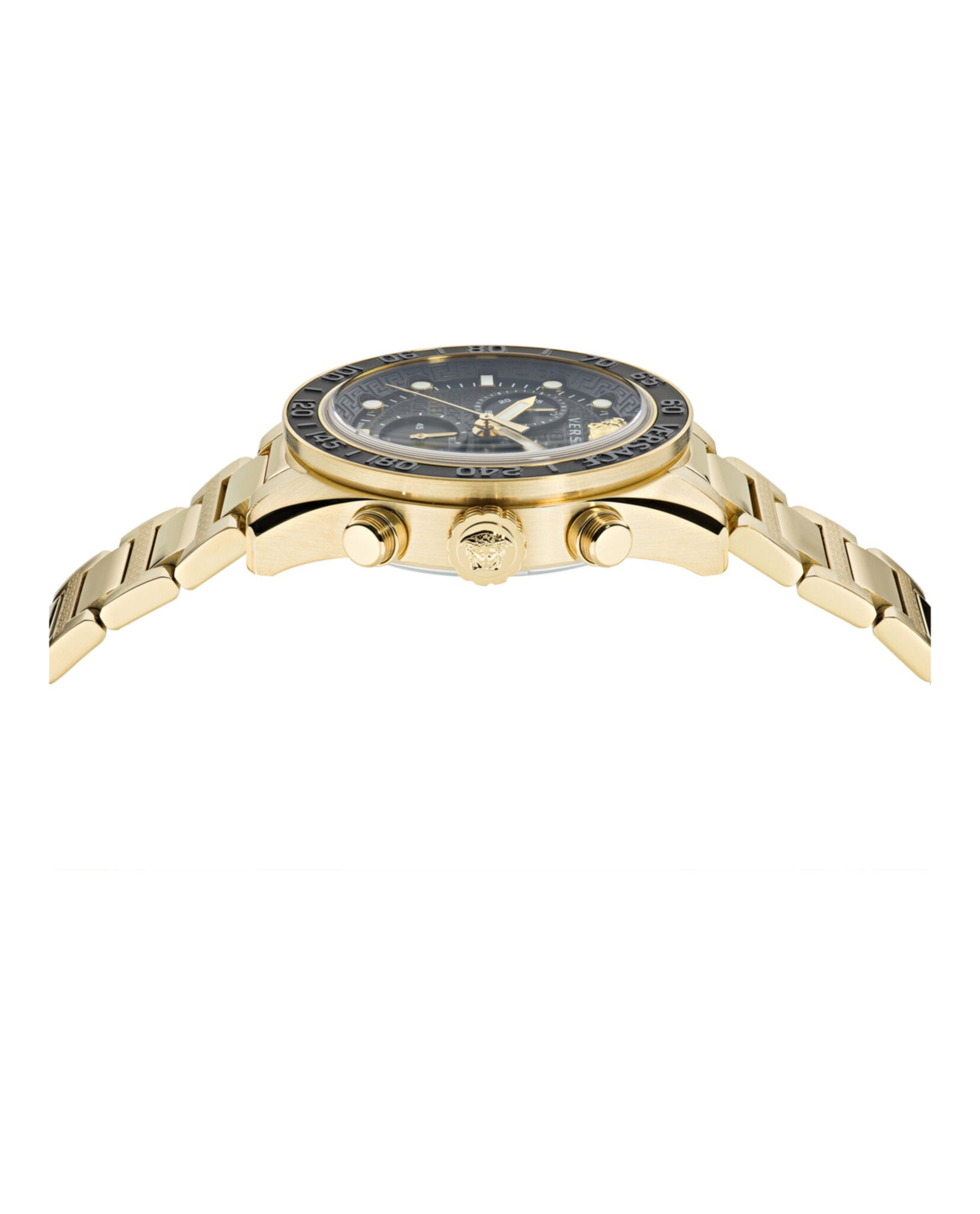 Versace Versace Mens  IP Yellow Gold 43mm Bracelet Fashion Watch