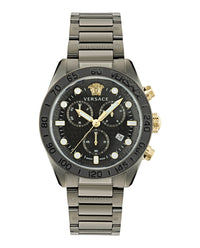 Versace Mens Greca Dome 43mm Bracelet Fashion Watch