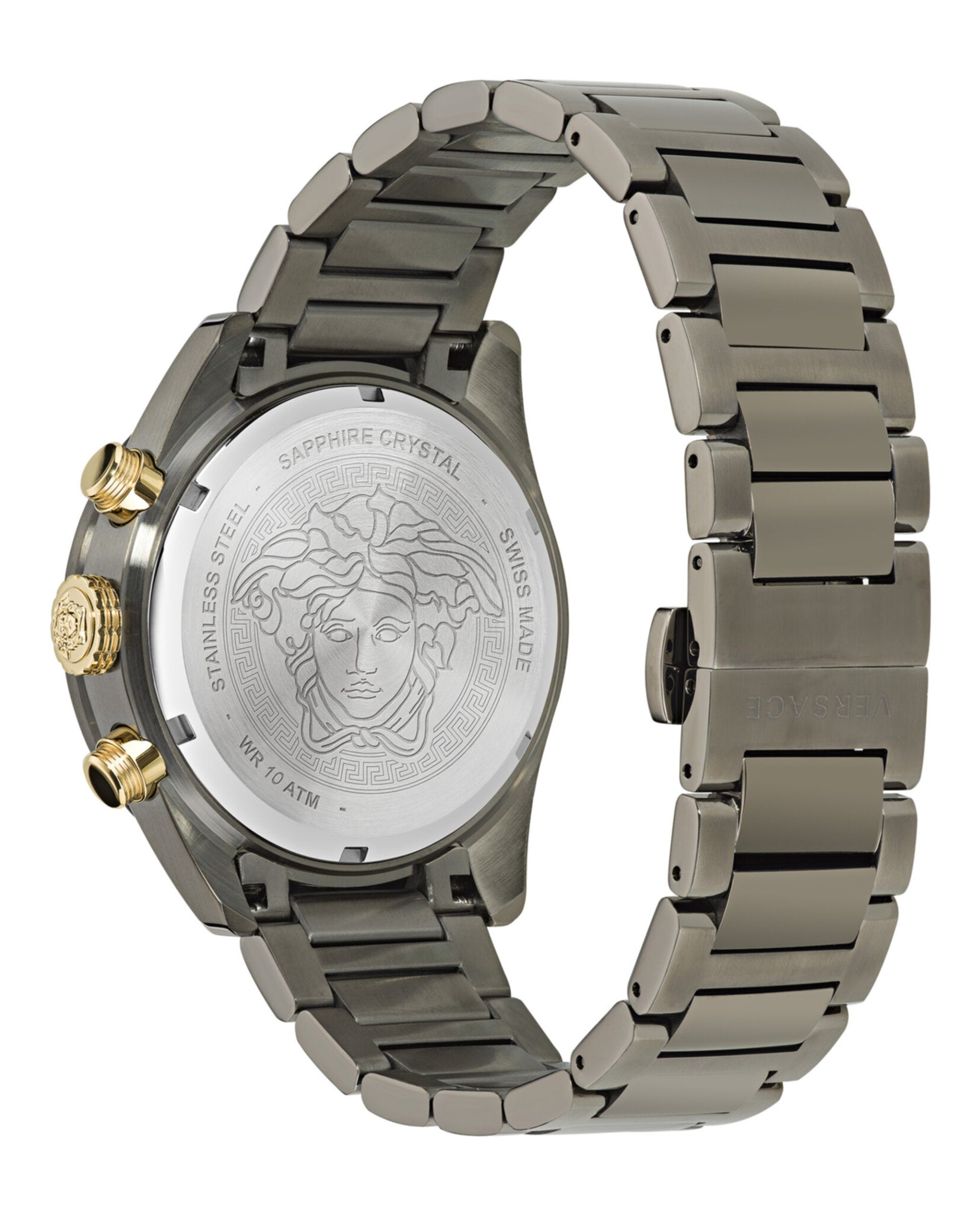 Versace Mens Greca Dome 43mm Bracelet Fashion Watch