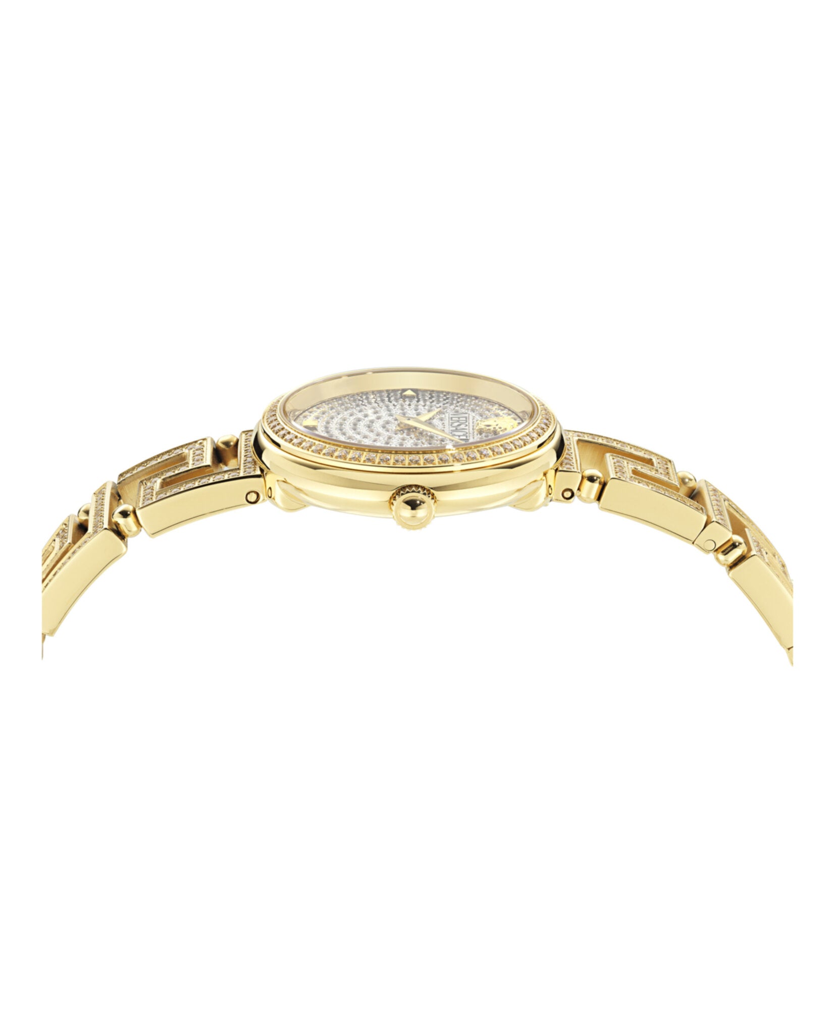Versace Womens Gold 28mm Bracelet Fashion Watch