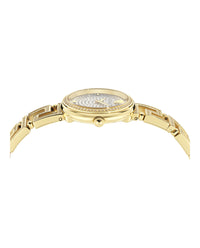 Versace Womens Gold 28mm Bracelet Fashion Watch