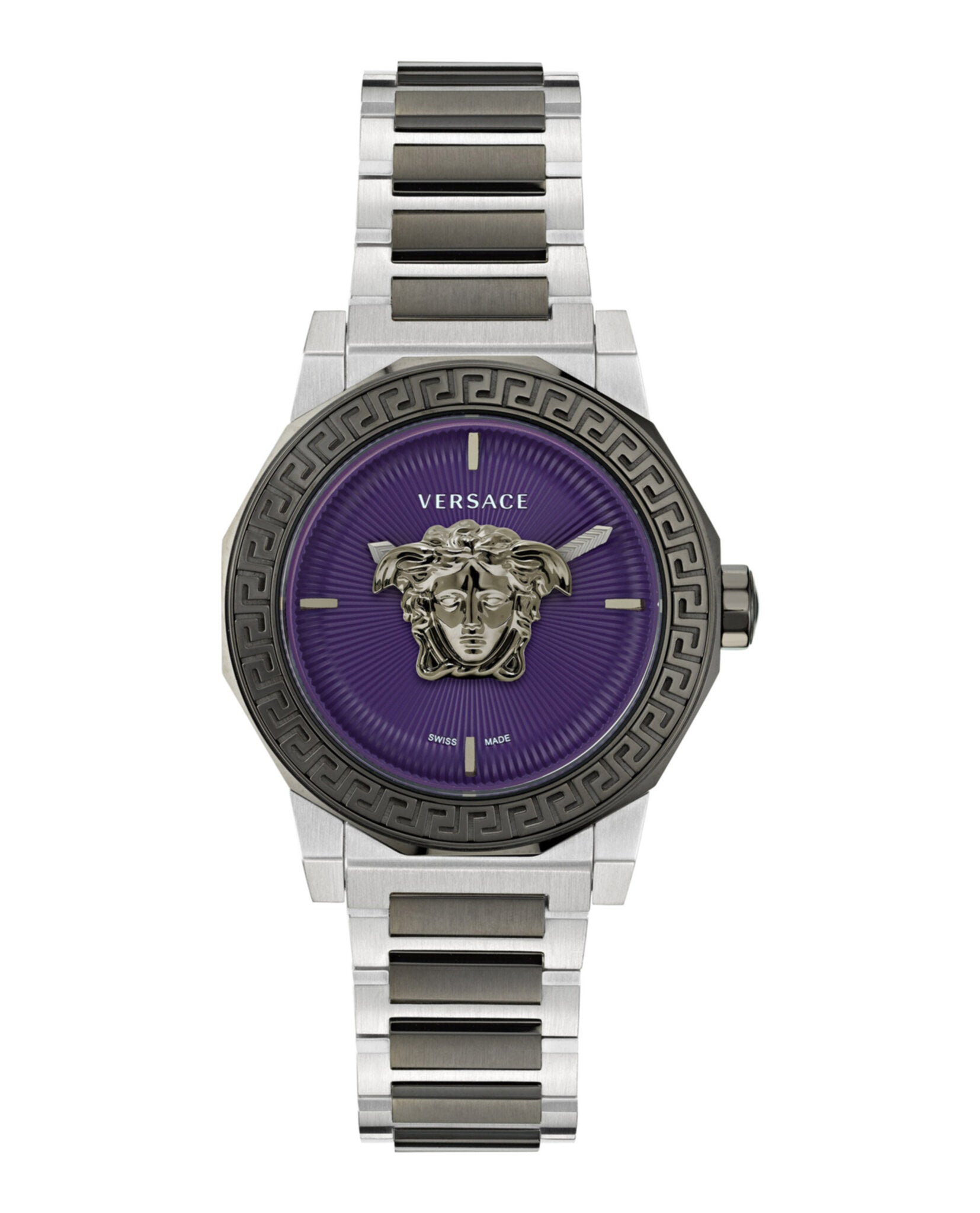 Versace Womens Medusa Deco Gun 38mm Bracelet Fashion Watch