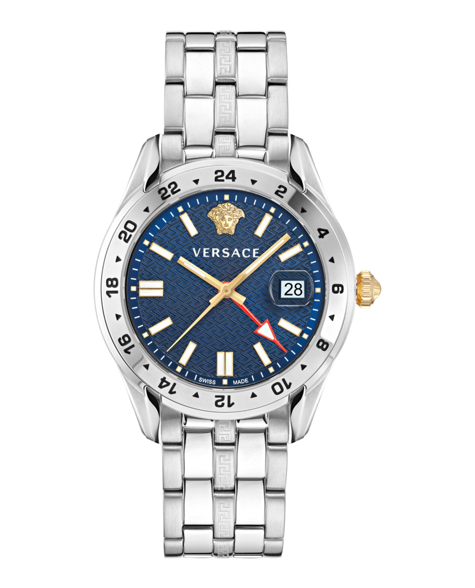 Versace Mens Greca Time 41mm Strap Fashion Watch