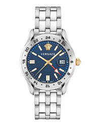 Versace Mens Greca Time 41mm Strap Fashion Watch