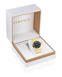 Versace Mens Greca Time 41mm Strap Fashion Watch