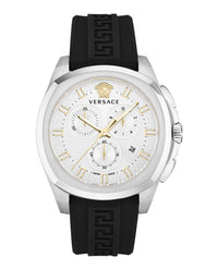 Versace Mens Versace Geo Chrono 43mm Strap Fashion Watch