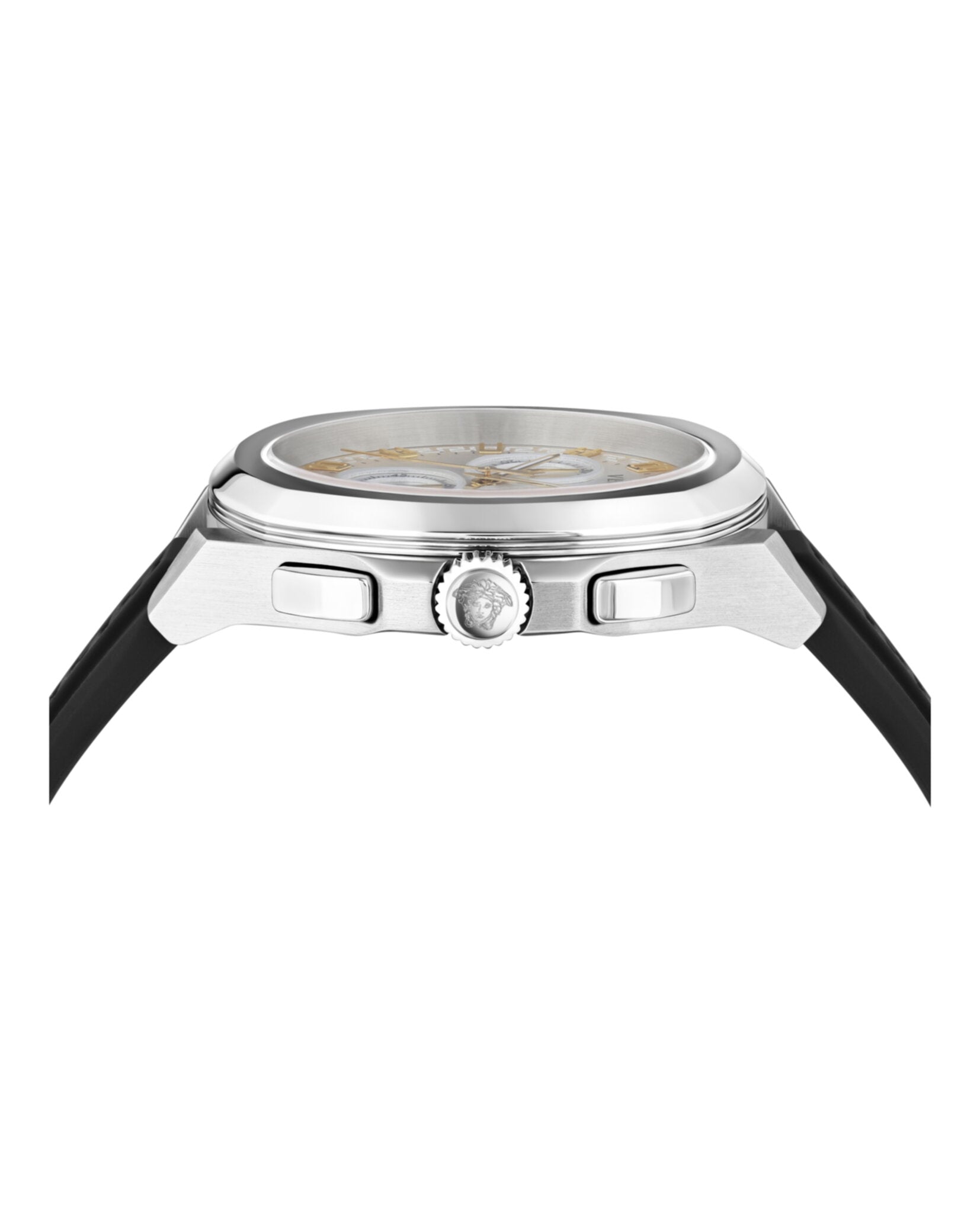 Versace Mens Versace Geo Chrono 43mm Strap Fashion Watch