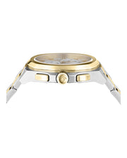 Versace Mens Versace Geo Chrono Two Tone 43mm Bracelet Fashion Watch