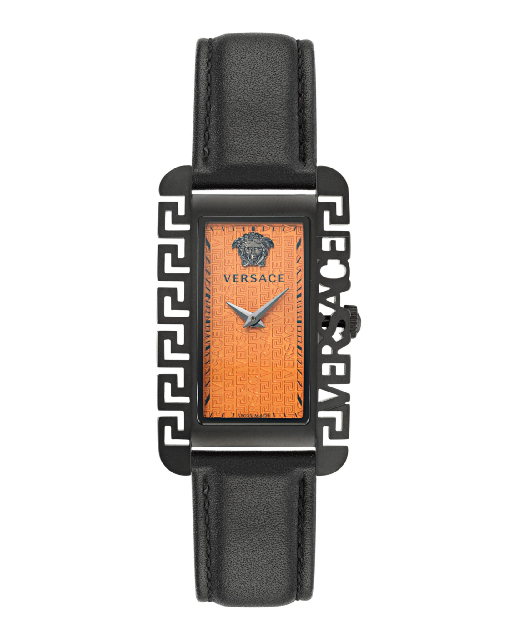 Versace Mens Versace Flair Black 27.8mm Strap Fashion Watch