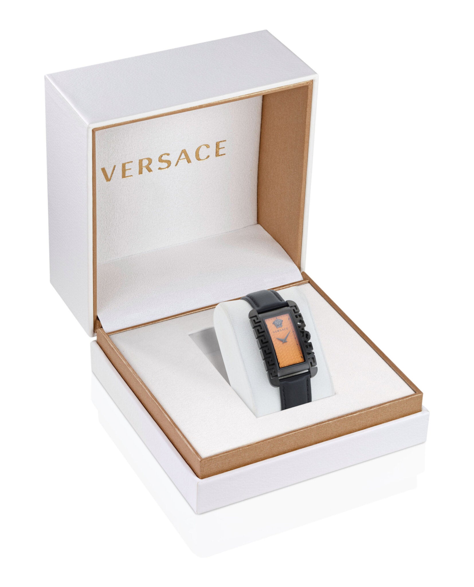 Versace Mens Versace Flair Black 27.8mm Strap Fashion Watch