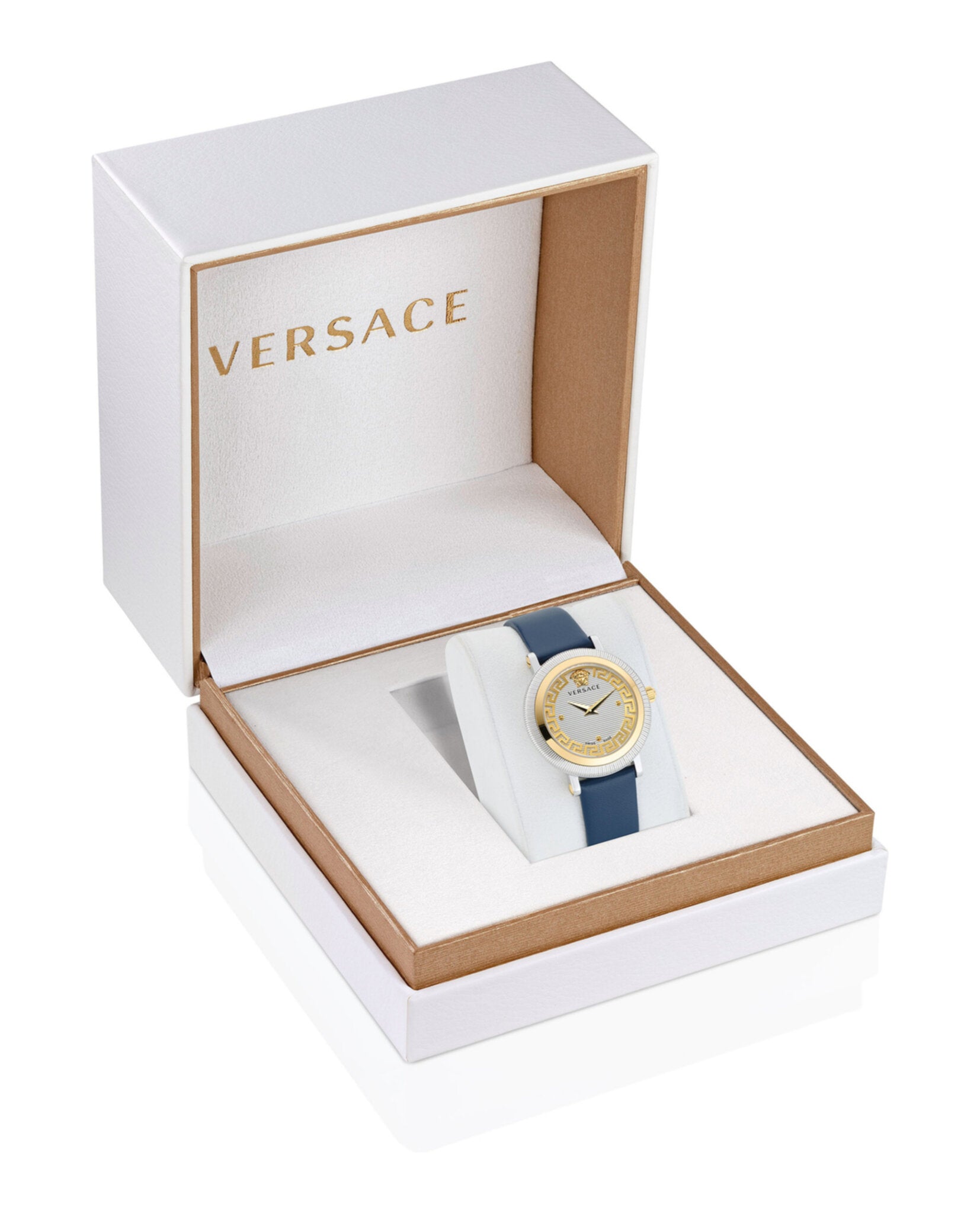 Versace Womens Two Tone 35mm Strap Fashion Watch