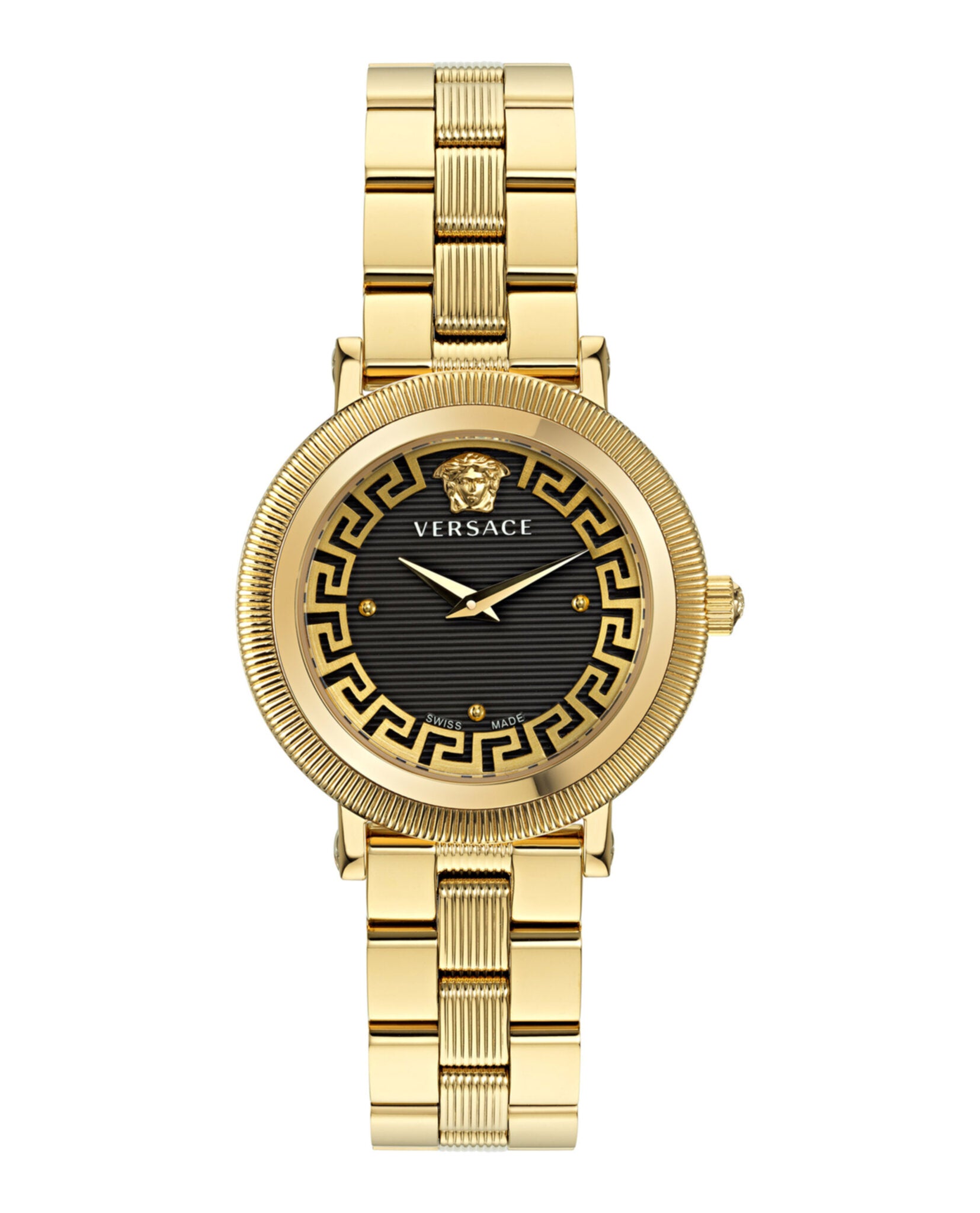 Versace Womens Greca Flourish 35mm Bracelet Fashion Watch