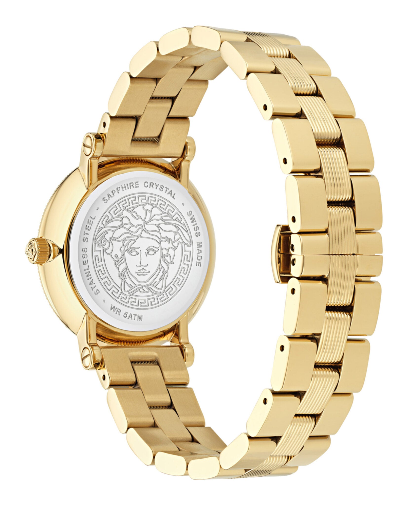 Versace Womens Greca Flourish 35mm Bracelet Fashion Watch