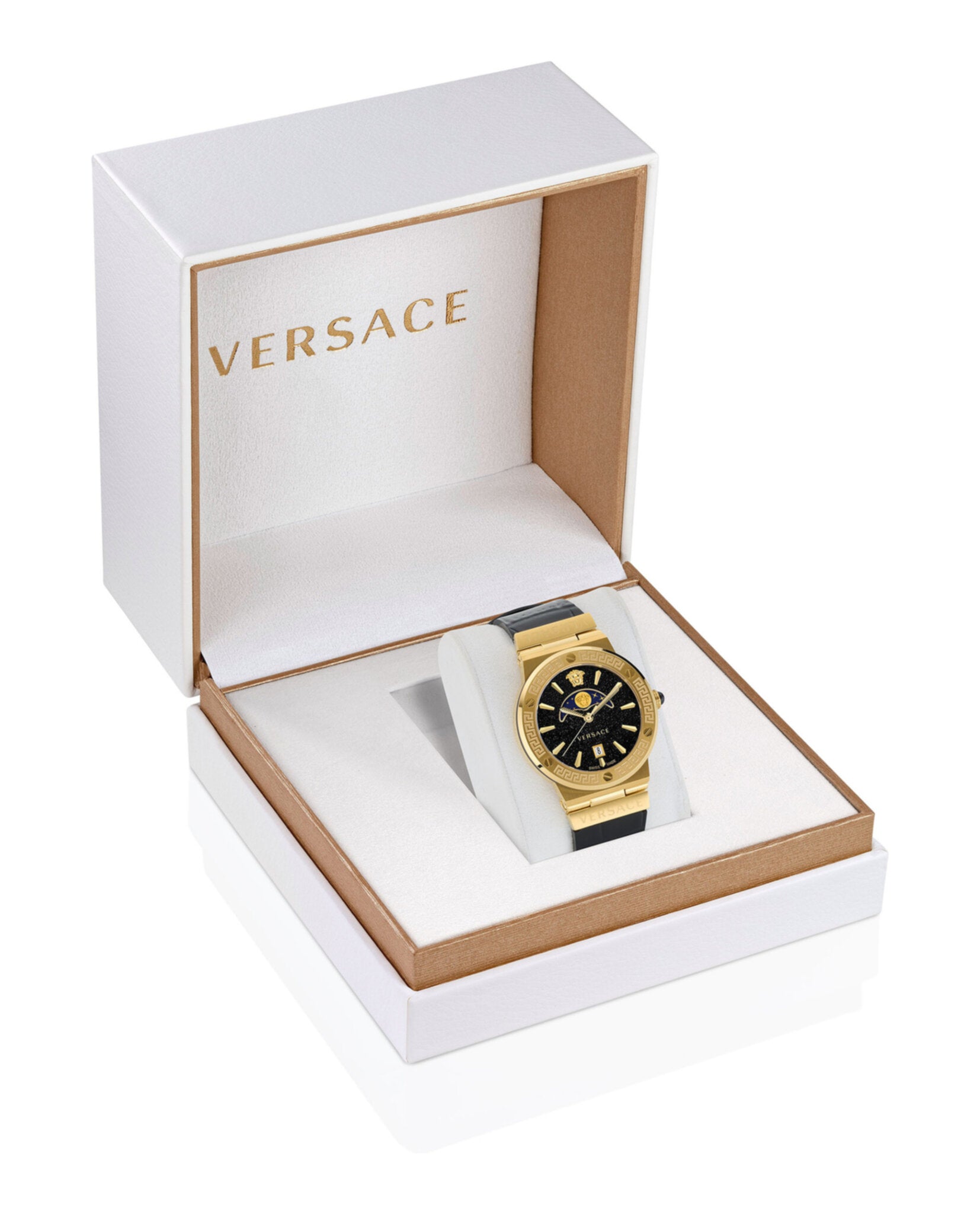Versace Womens Greca Logo 38mm Strap Fashion Watch