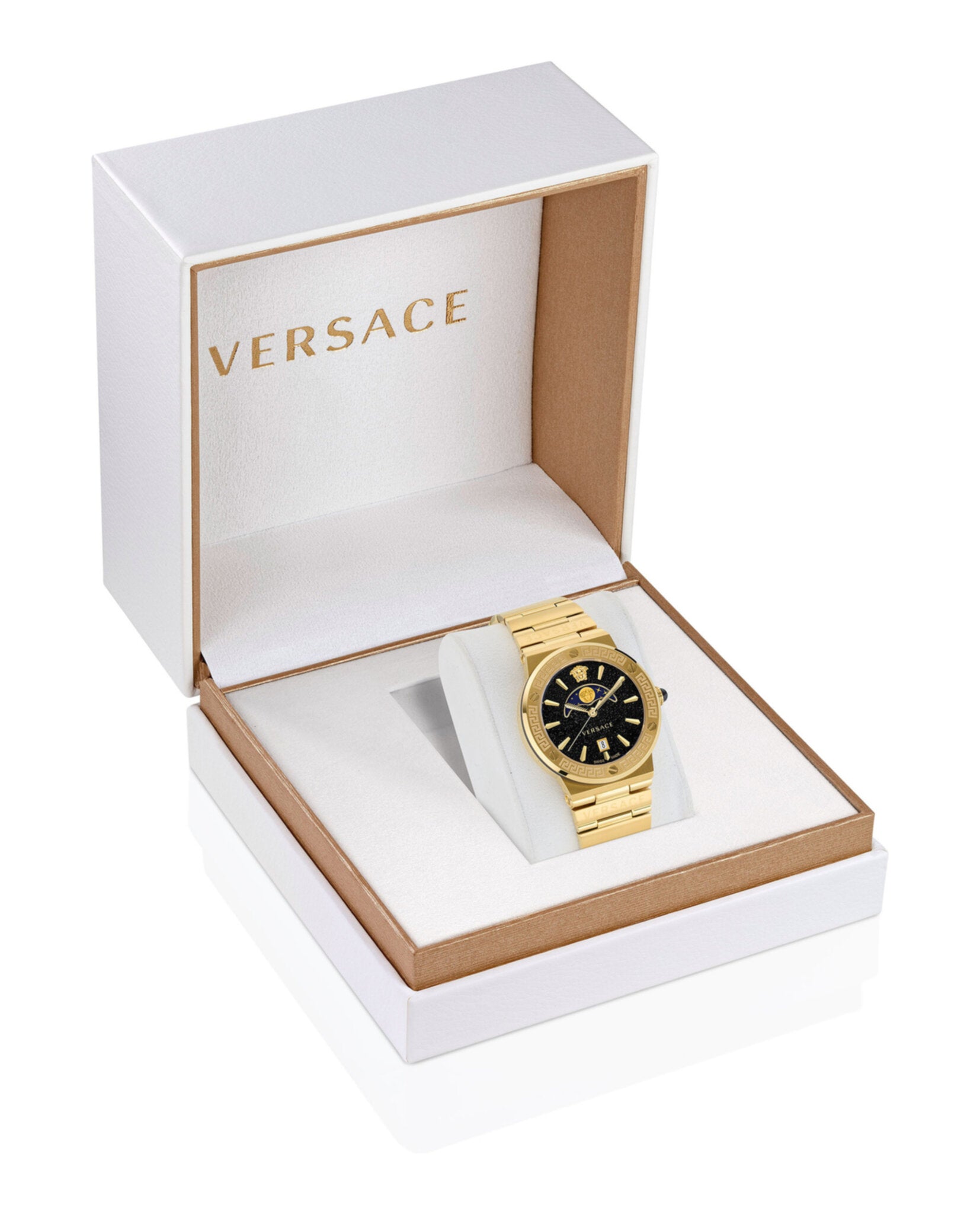 Versace Womens Greca Logo 38mm Strap Fashion Watch