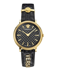 Versace Womens Gold 38mm Strap Fashion Watch