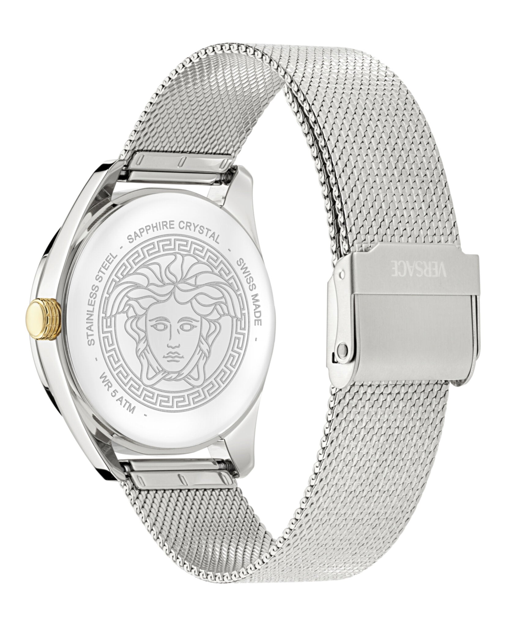 Versace Womens  Stainless Steel 36mm Bracelet Fashion Watch