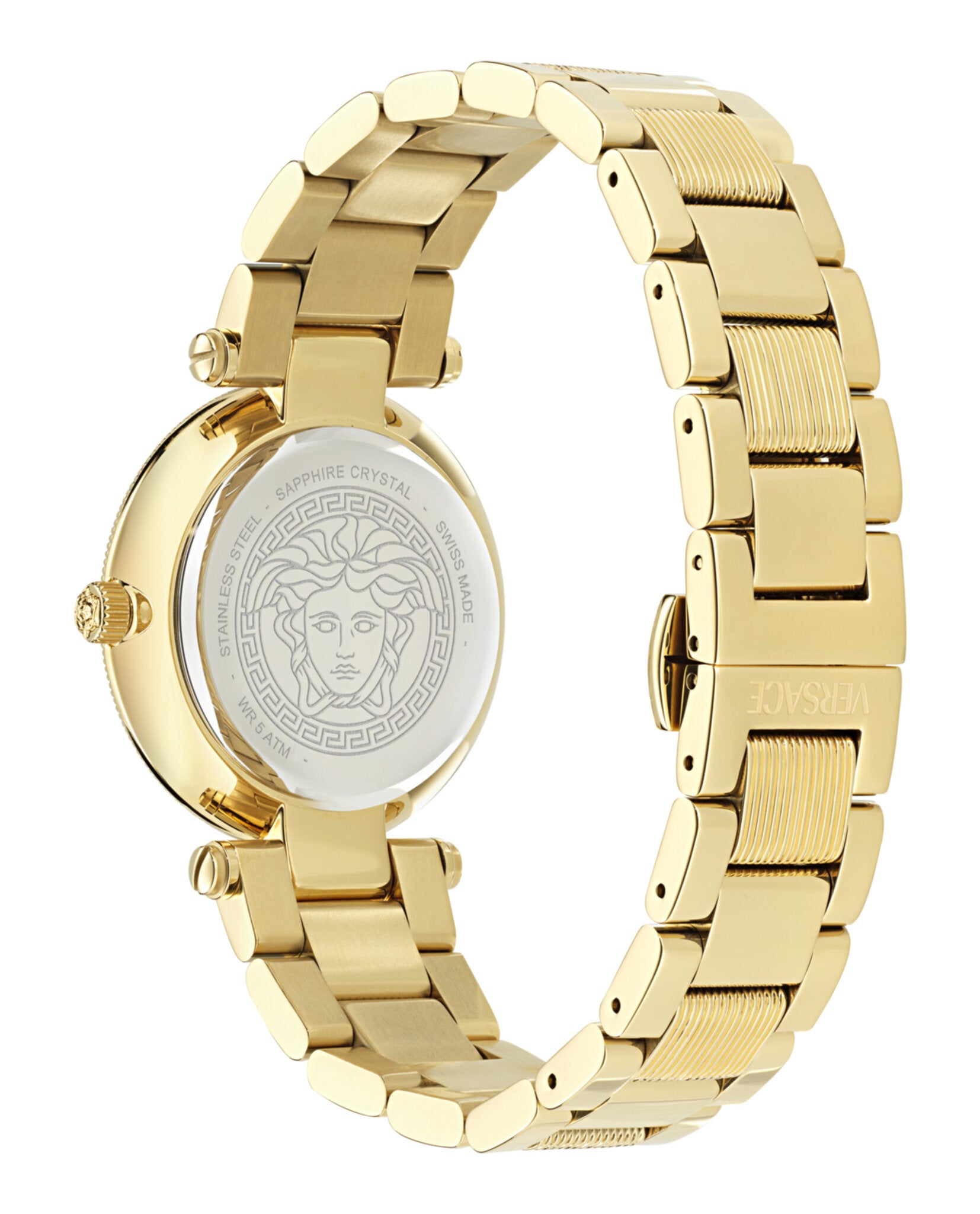 Versace Womens Gold 35mm Bracelet Fashion Watch