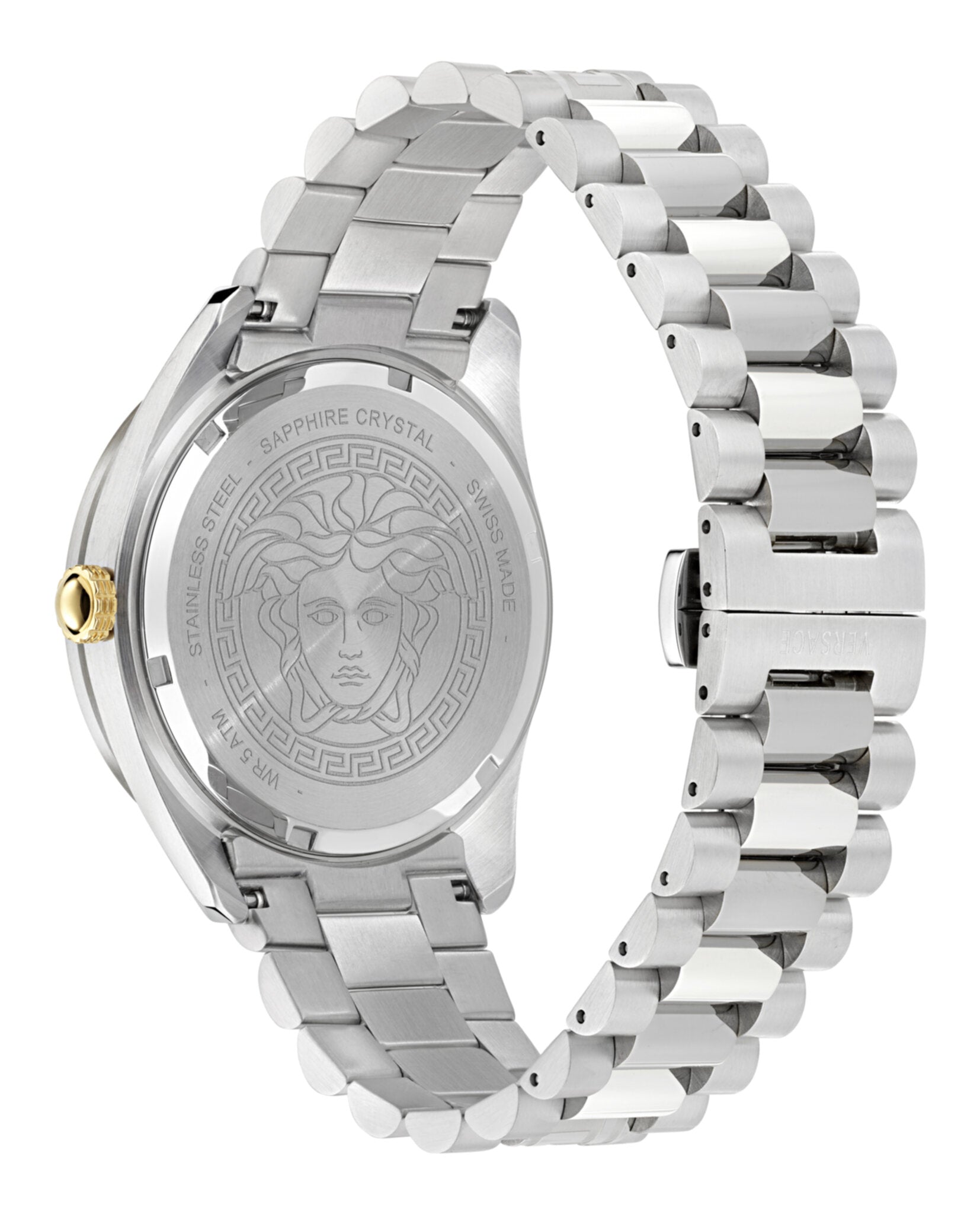 Versace Mens 42mm Bracelet Fashion Watch