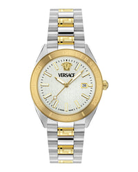 Versace Versace Mens  Two Tone 42mm Bracelet Fashion Watch