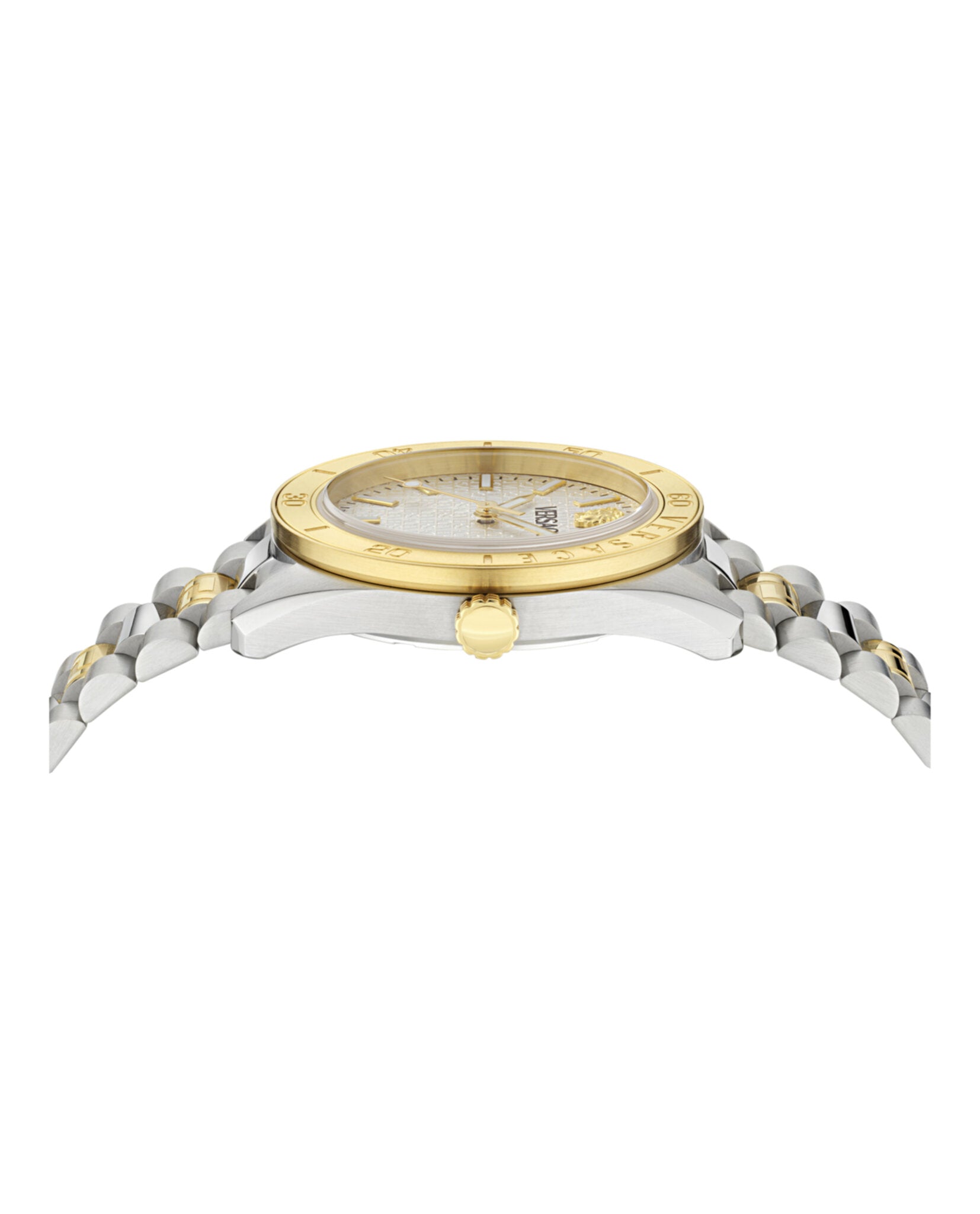 Versace Versace Mens  Two Tone 42mm Bracelet Fashion Watch