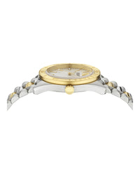 Versace Versace Mens  Two Tone 42mm Bracelet Fashion Watch