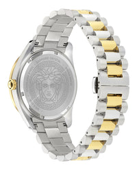 Versace Versace Mens  Two Tone 42mm Bracelet Fashion Watch