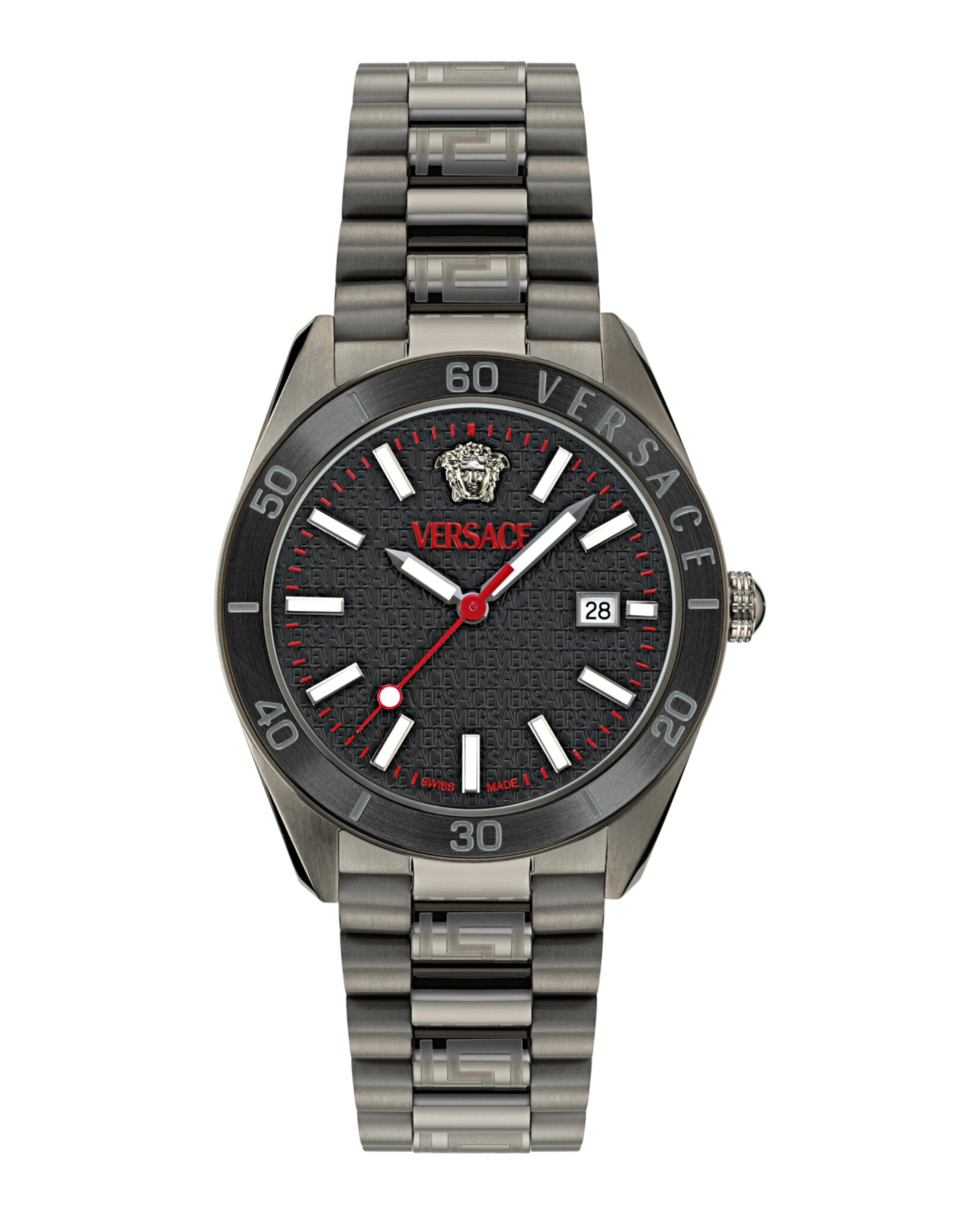 Versace Mens 42mm Bracelet Fashion Watch